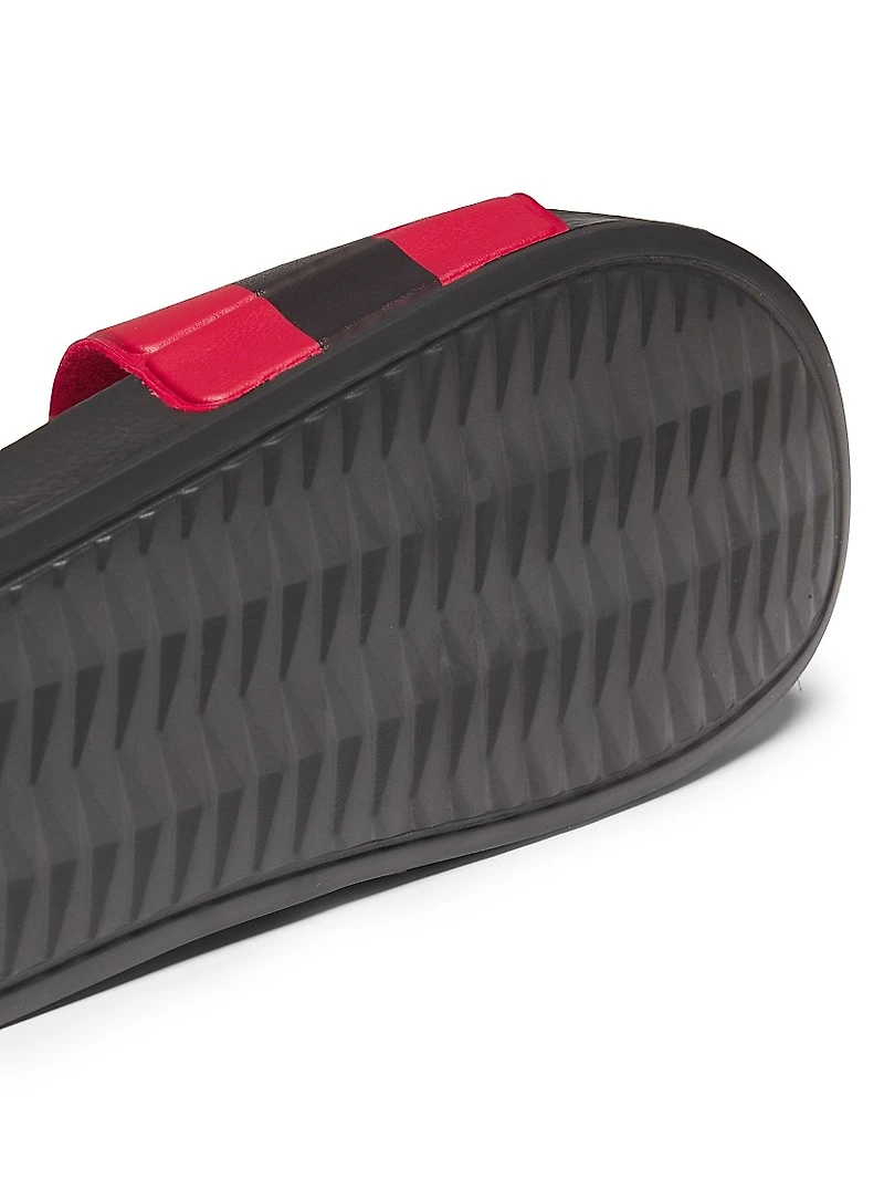 Local Hero Rubber Slide Sandals