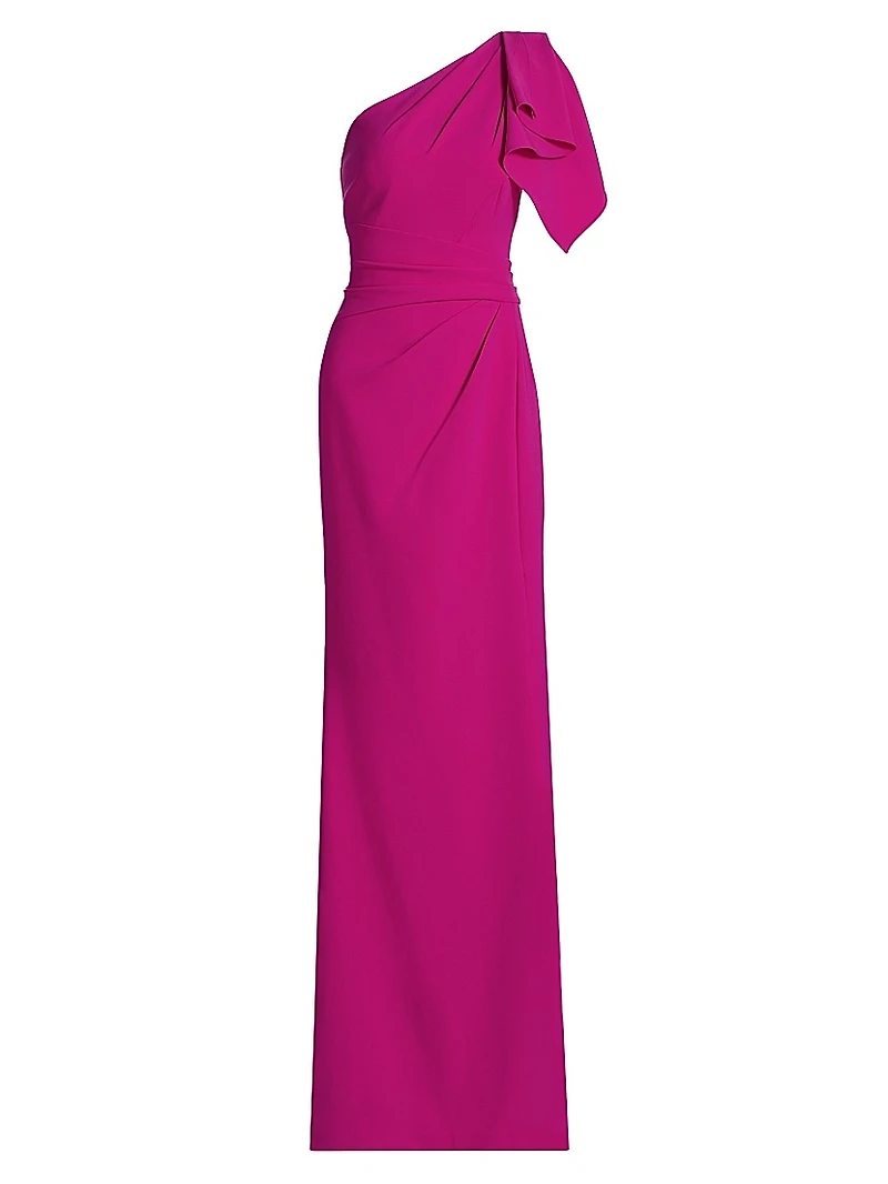 One-Shoulder Sheath Gown