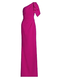 One-Shoulder Sheath Gown