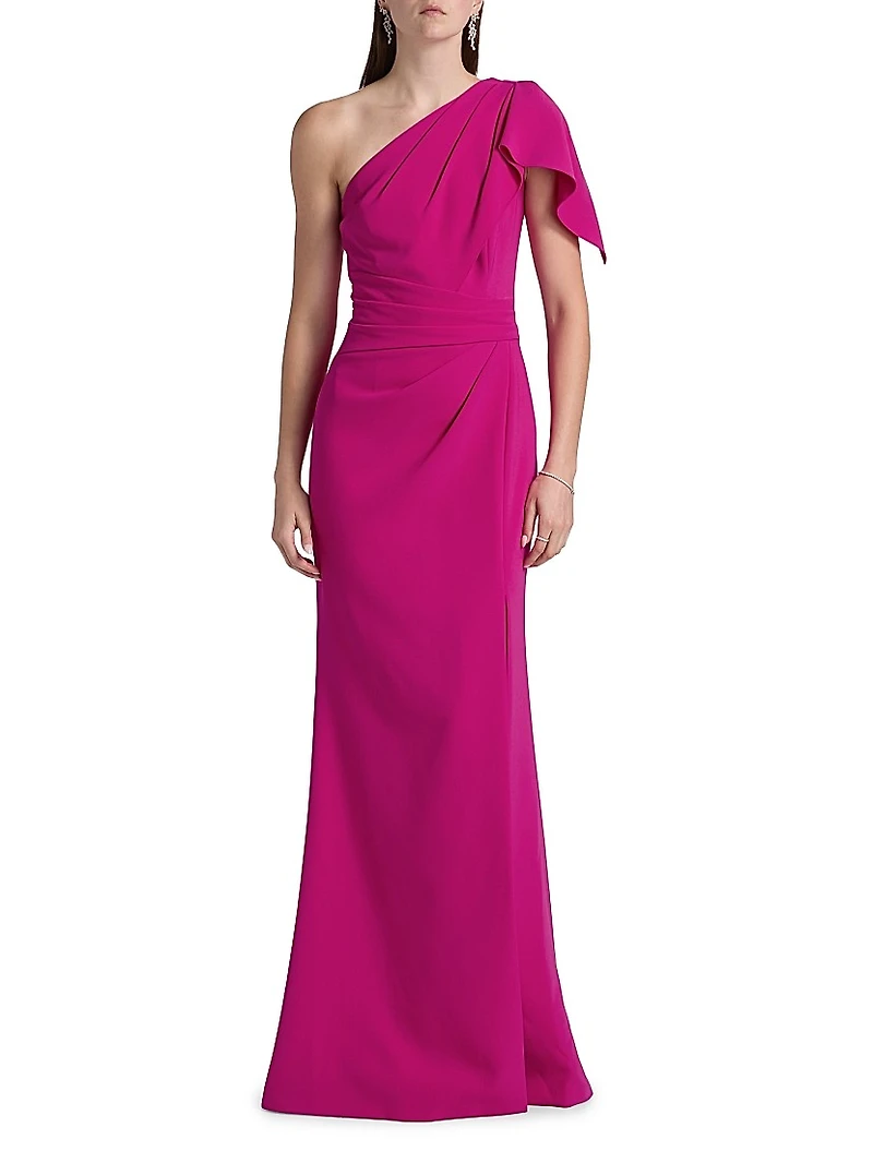 One-Shoulder Sheath Gown