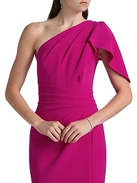 One-Shoulder Sheath Gown