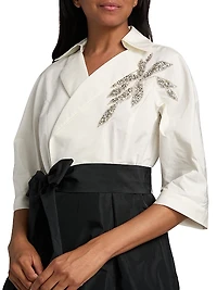 Taffeta Shirtwaist Cocktail Dres