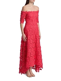 Lace Off-The-Shoulder Gown