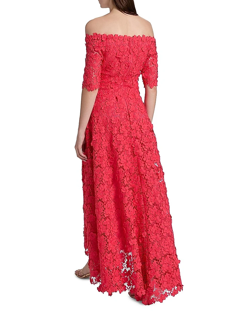 Lace Off-The-Shoulder Gown