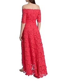 Lace Off-The-Shoulder Gown