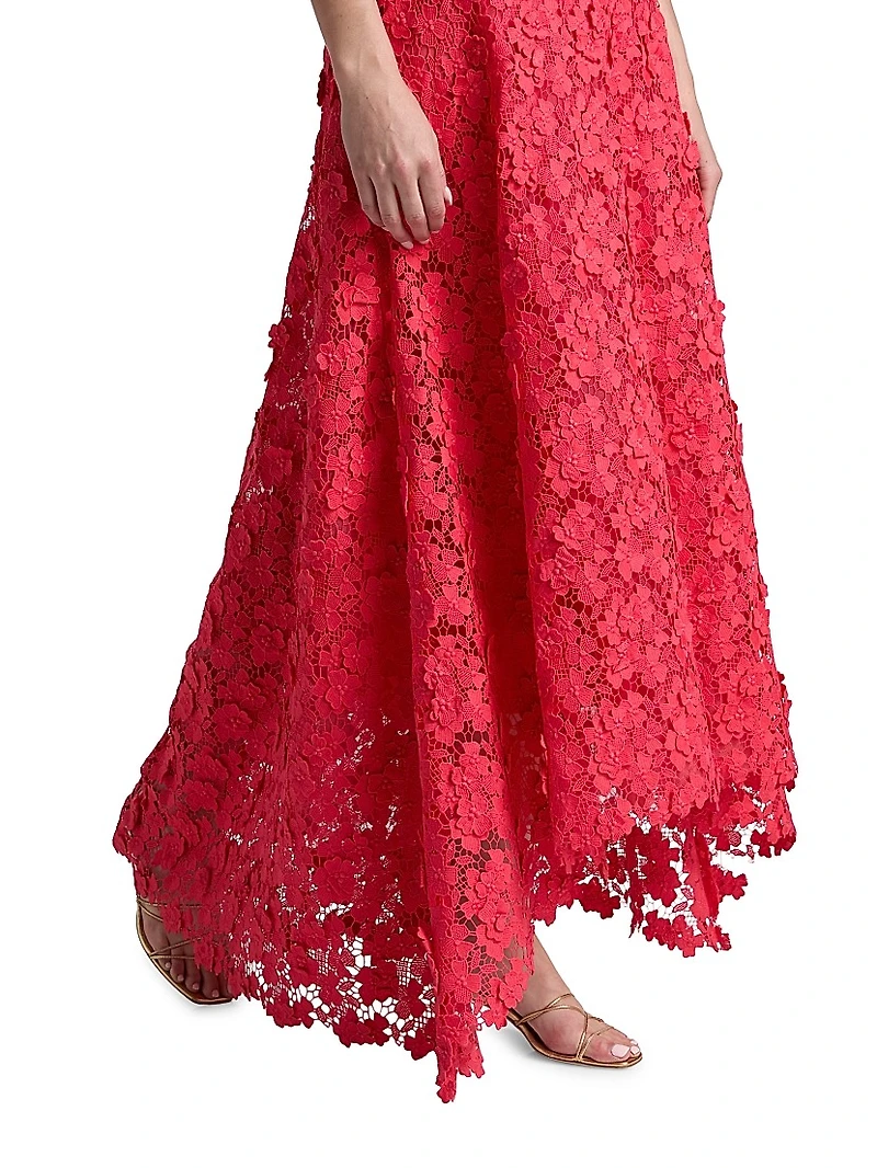 Lace Off-The-Shoulder Gown