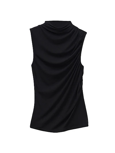 Stretch Viscose Draped Top