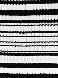 Rib-Knit Stripe Wool T-Shirt