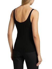 Merino Rib-Knit Fitted Tank