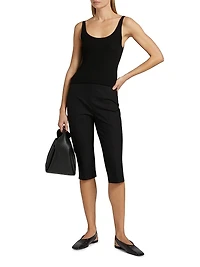 Merino Rib-Knit Fitted Tank