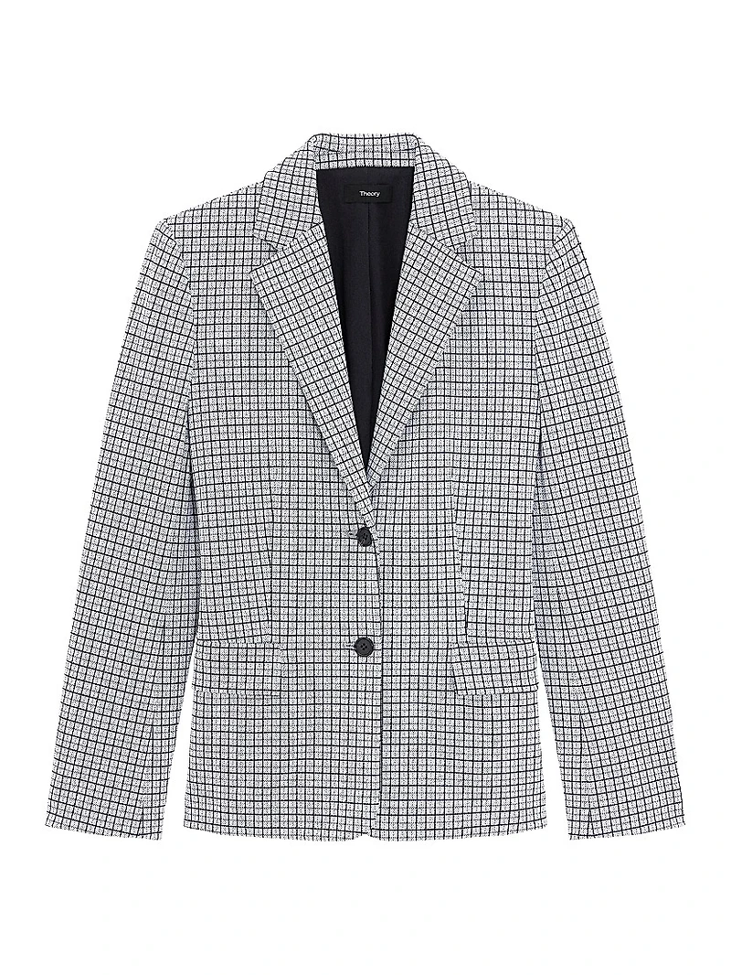 Grid Two-Button Jacket