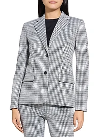 Grid Two-Button Jacket