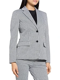 Grid Two-Button Jacket