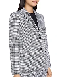 Grid Two-Button Jacket