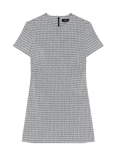 Grid A-Line Minidress