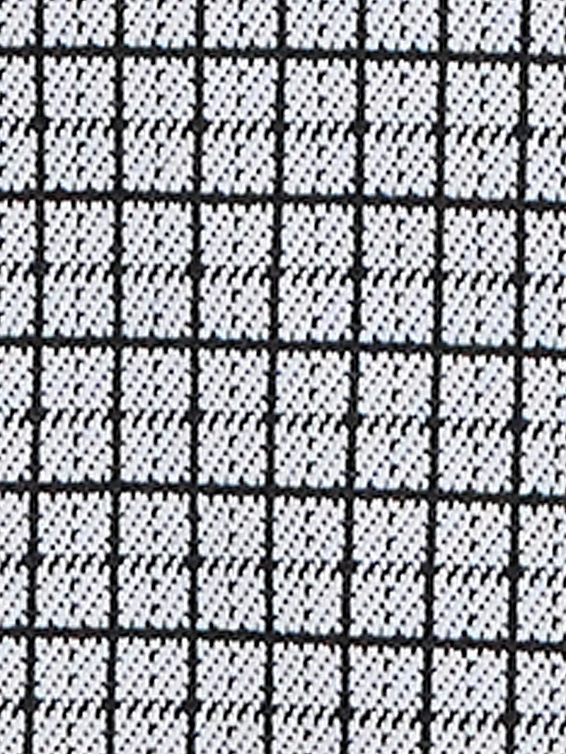 Grid A-Line Minidress