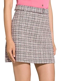 Belted A-Line Miniskirt