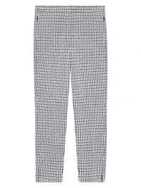 Grid High-Rise Tapered Pants