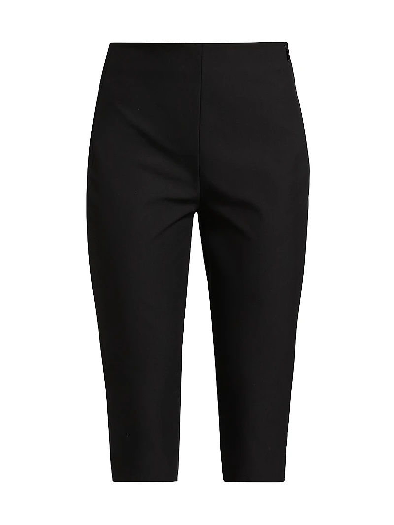 Tight Cotton-Blend Capri Pants