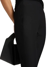 Tight Cotton-Blend Capri Pants