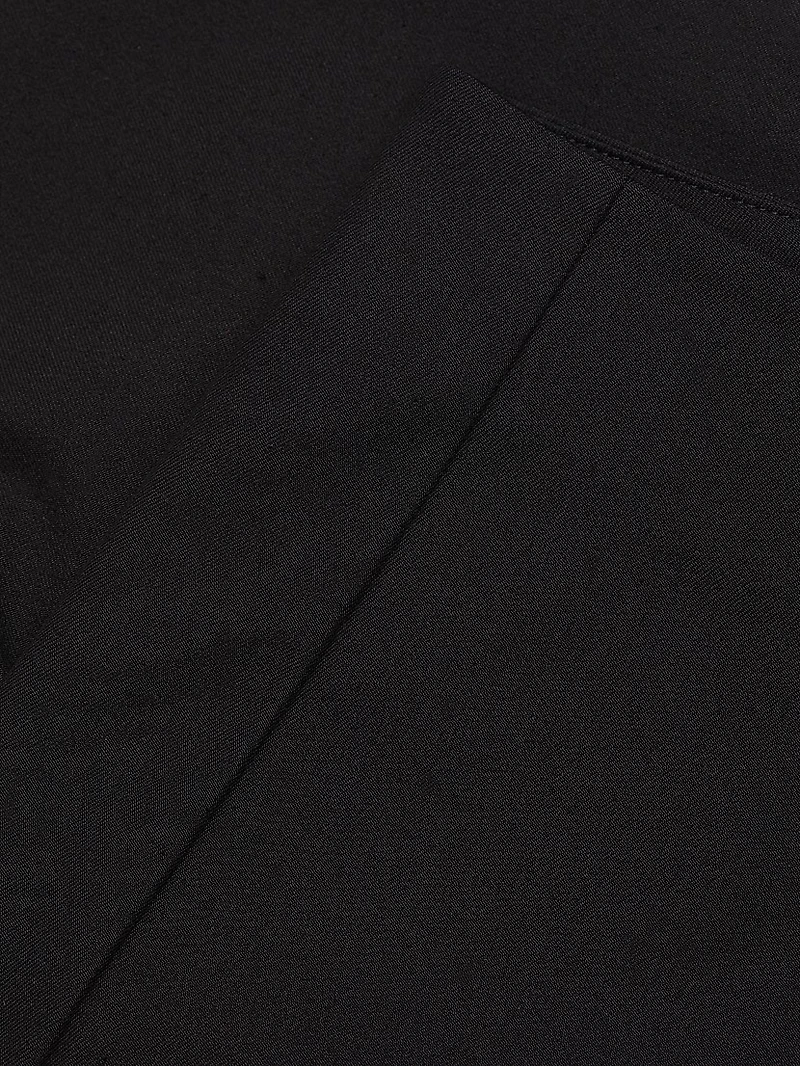 Tight Cotton-Blend Capri Pants