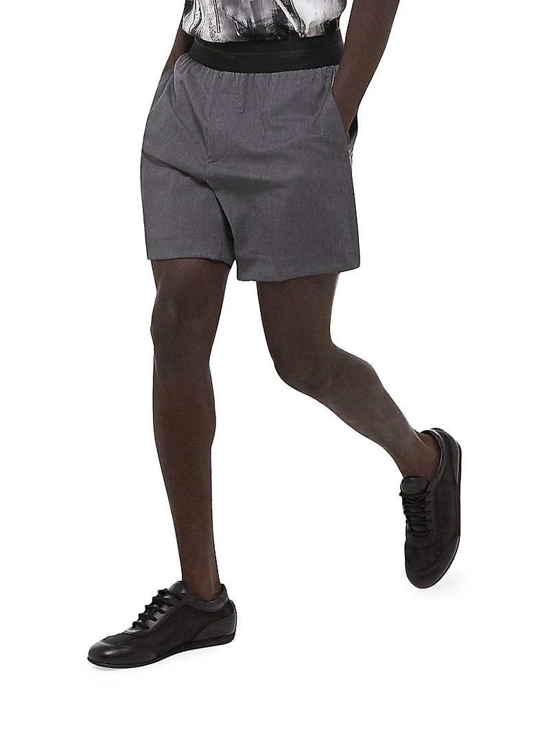 Car Wool Suit Shorts