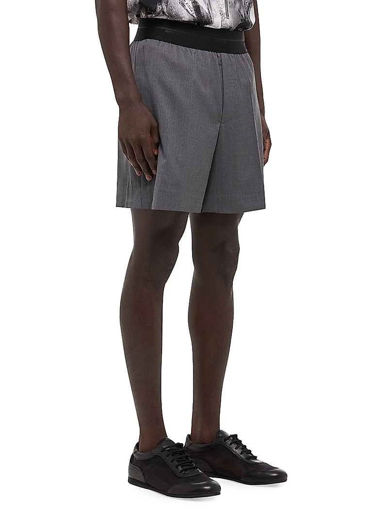 Car Wool Suit Shorts