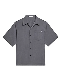 Boxy-Fit Wool Shirt