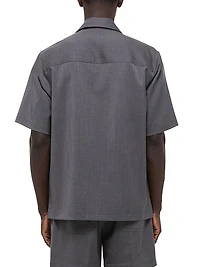 Boxy-Fit Wool Shirt