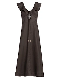 Rhiannon Flutter Midi-Dress