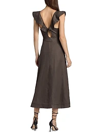 Rhiannon Flutter Midi-Dress