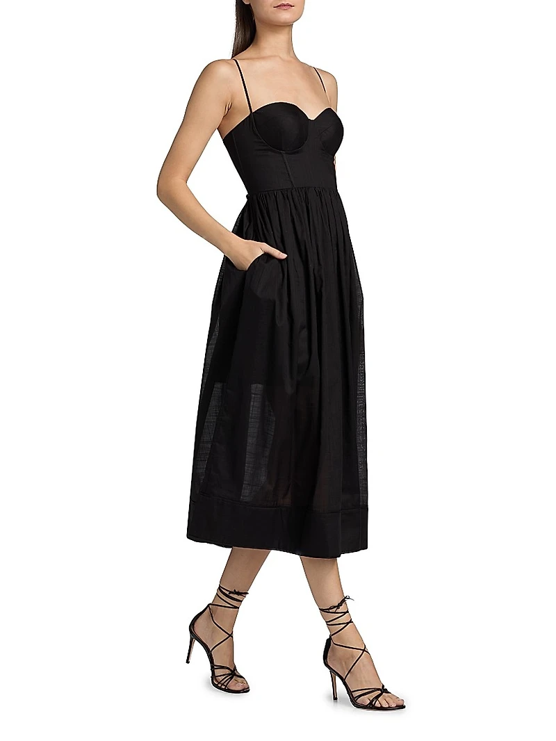 Rhiannon Corset Midi-Dress