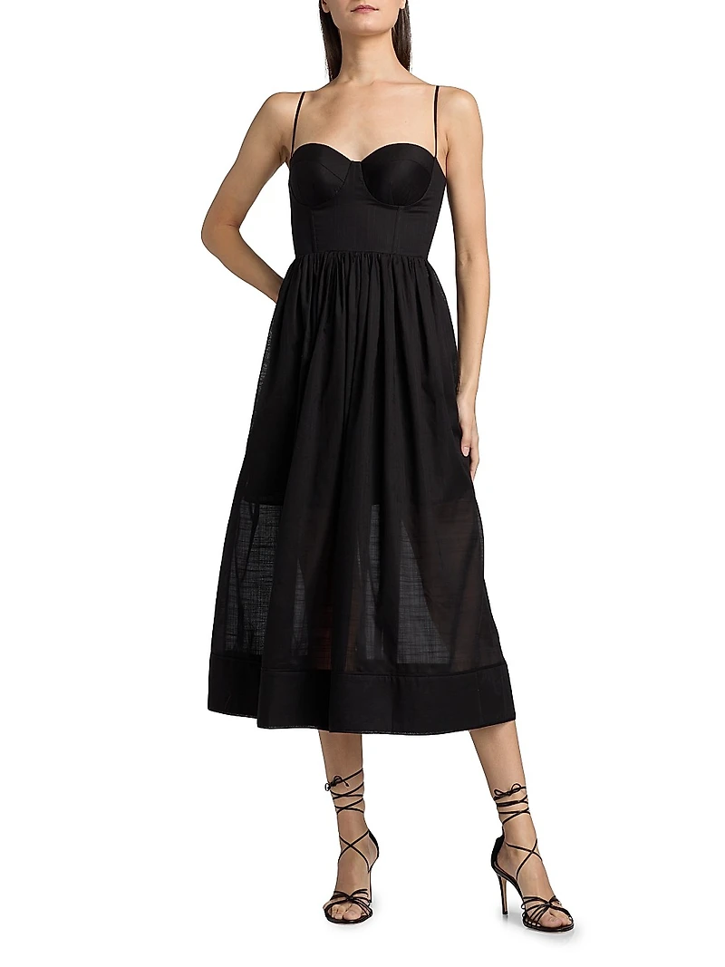 Rhiannon Corset Midi-Dress