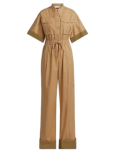 Franz Colorblock Poplin Jumpsuit