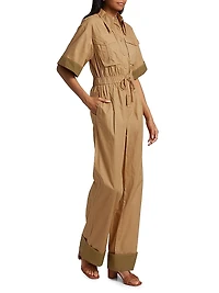 Franz Colorblock Poplin Jumpsuit