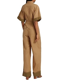 Franz Colorblock Poplin Jumpsuit