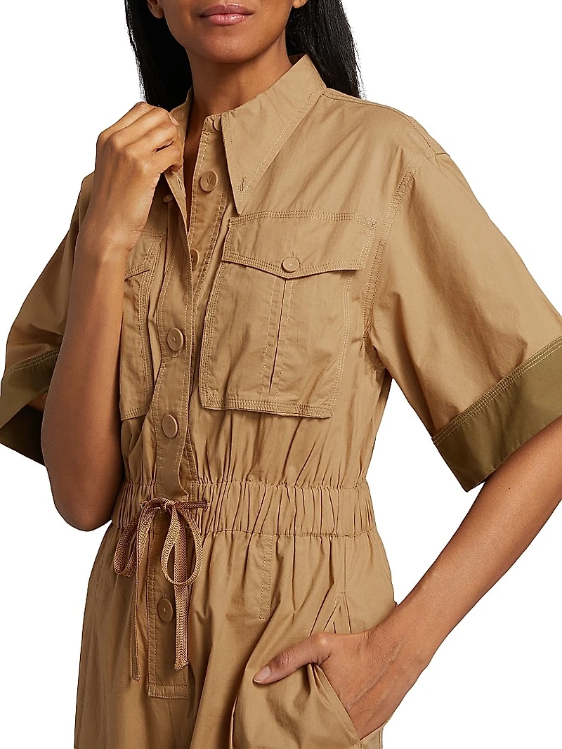 Franz Colorblock Poplin Jumpsuit