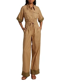 Franz Colorblock Poplin Jumpsuit