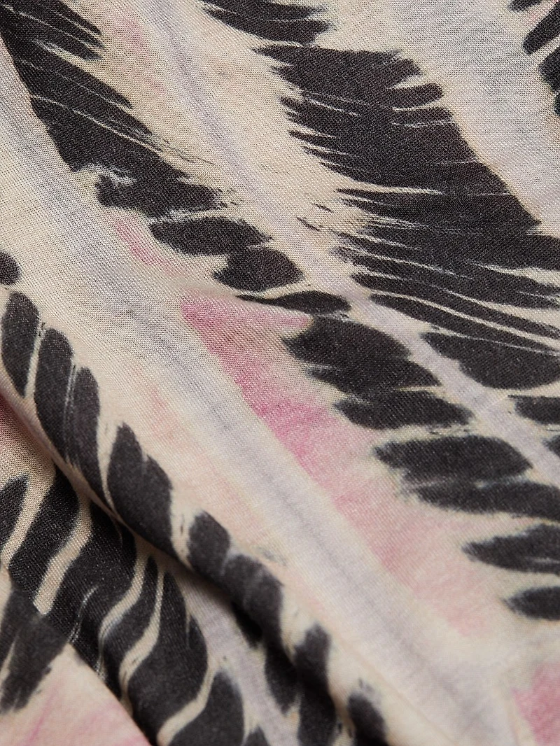 Orla Abstract Striped Tank Midi-Dress