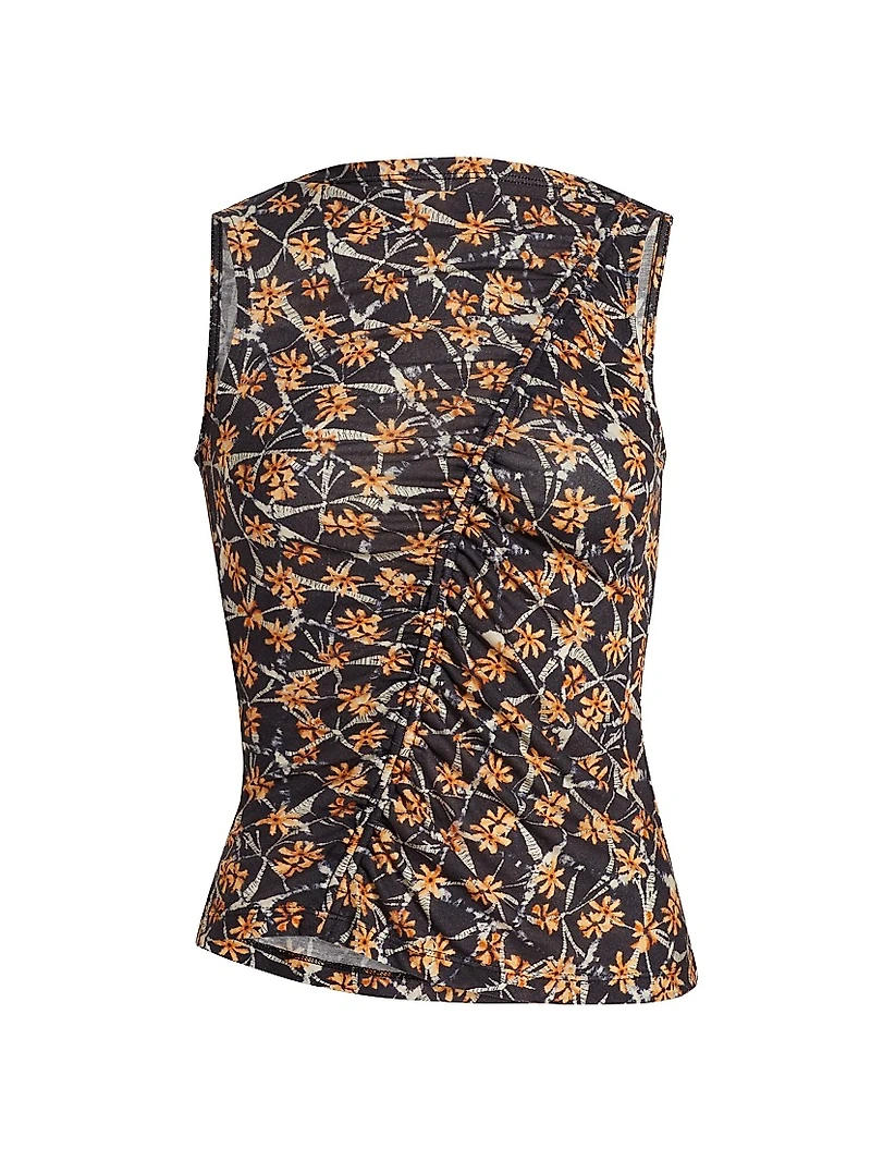 Medea Floral Ruched Top
