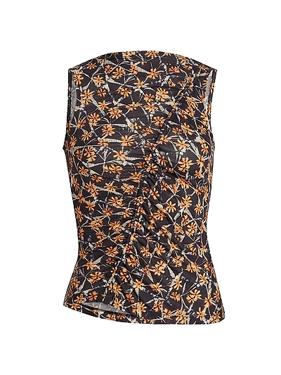 Medea Floral Ruched Top