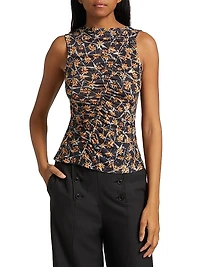 Medea Floral Ruched Top