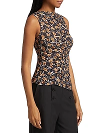 Medea Floral Ruched Top