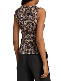 Medea Floral Ruched Top