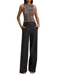 Medea Floral Ruched Top