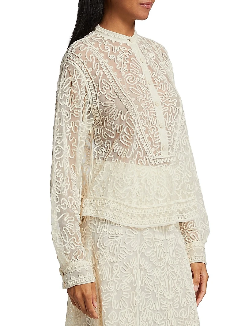 Esme Corded Tulle Blouse