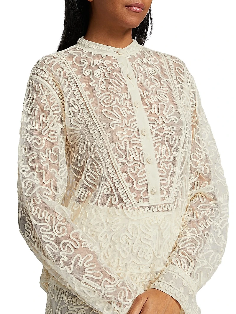 Esme Corded Tulle Blouse