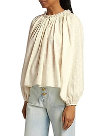 Ada Cotton Keyhole Blouse