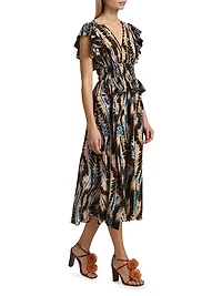 Brielle Silk Midi-Dress