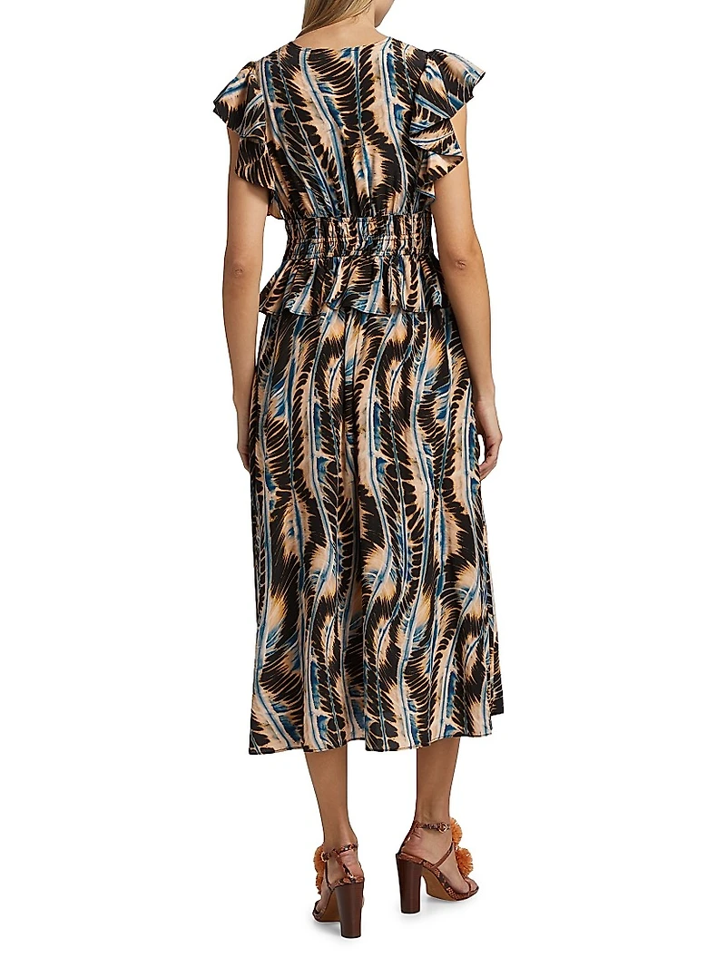 Brielle Silk Midi-Dress